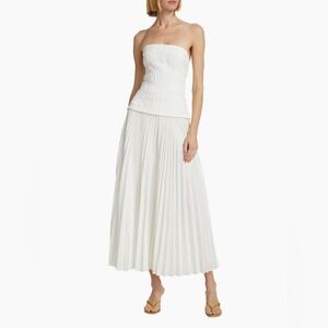 Acler White Strapless Dress